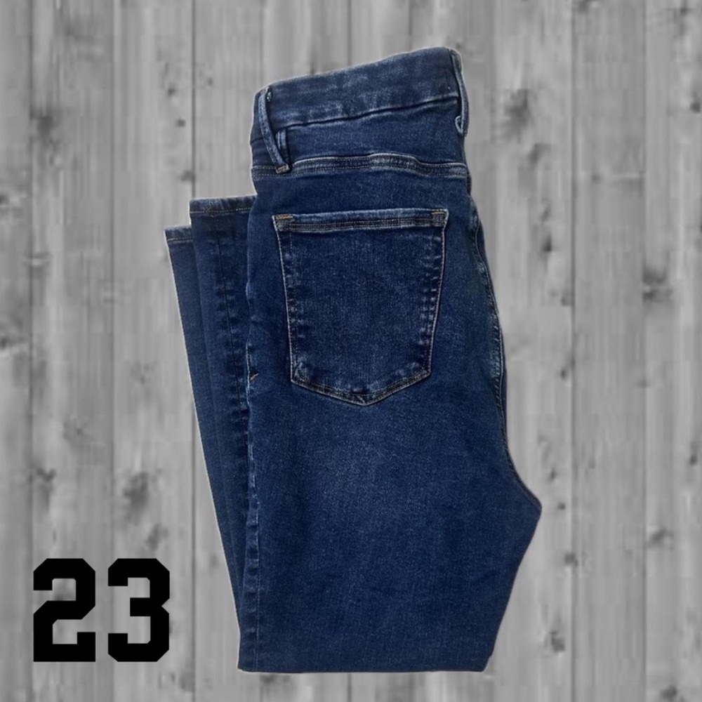 Good American Dark Blue High-Rise Jeans